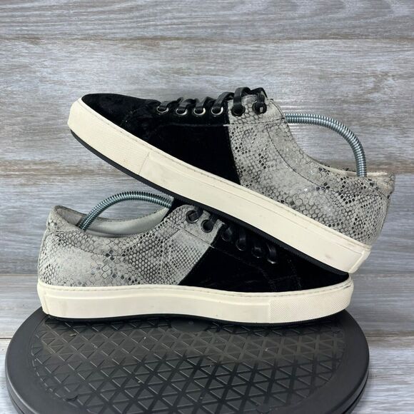 Gommus Womens Snake Print Low Top Lace Up Sneakers Size 9 - Picture 7 of 10